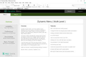 Dynamic Modular Menu – RGC Data