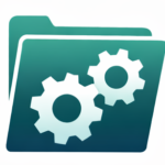 An image of our services folder with gear icons for filemaker development