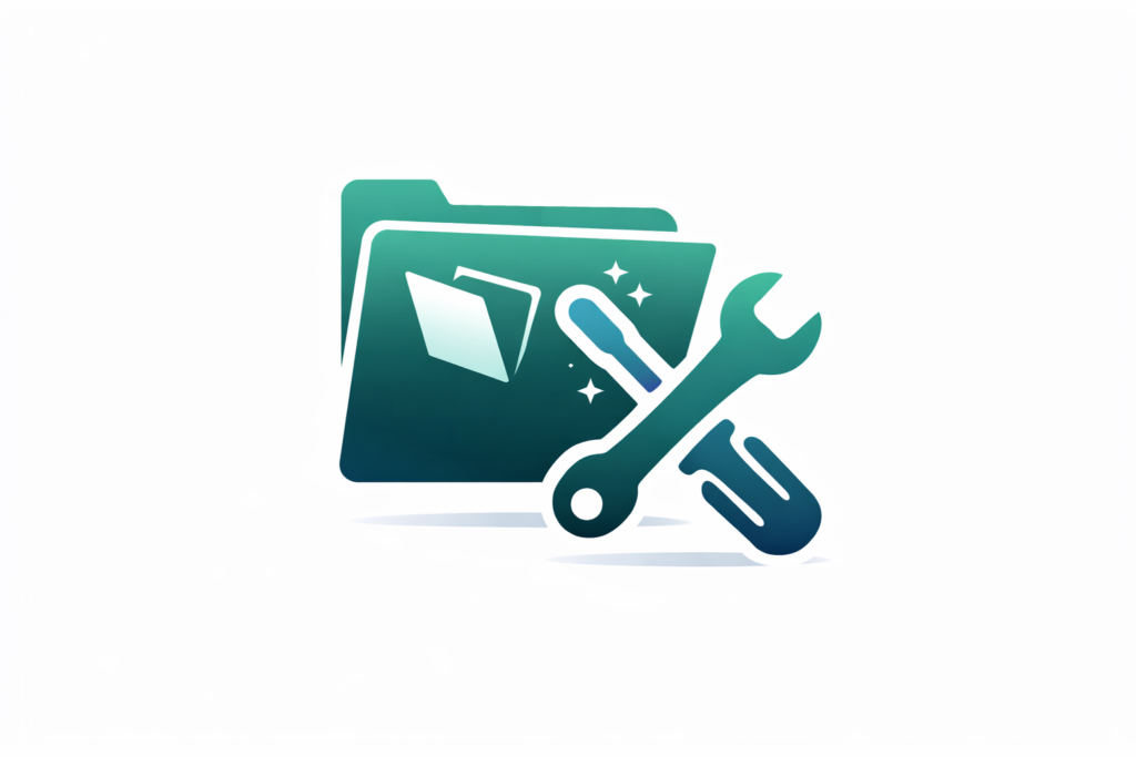 An image of our offered Services of filemaker web support and maintenance - tools over a folder with stars